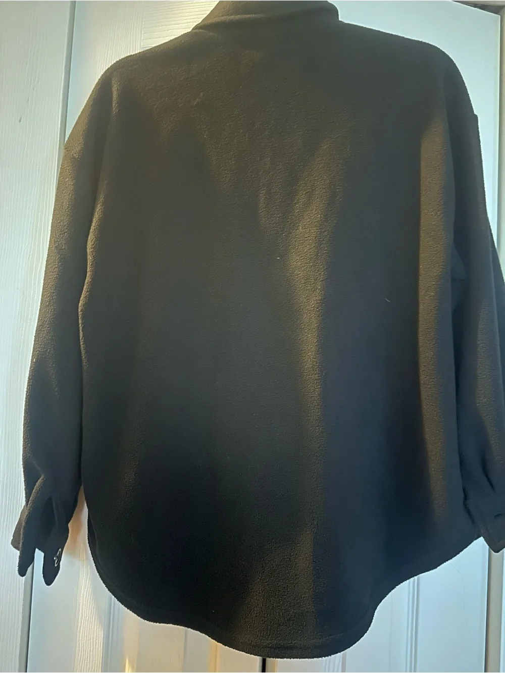 Peanuts Black Fleece Jacket with Character Embroidery ladies 4/6 Small